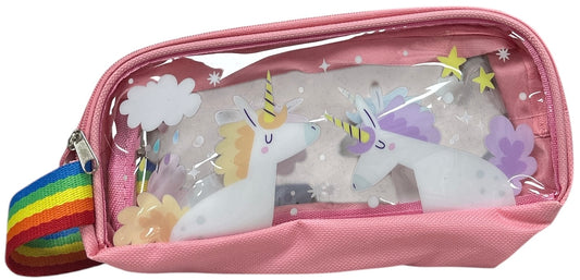 Clear Window Pencil Case - Unicorn Magic