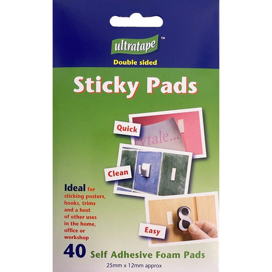 40 Self Adhesive Sticky Pads