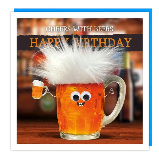 Cheers With Beer Pun Card