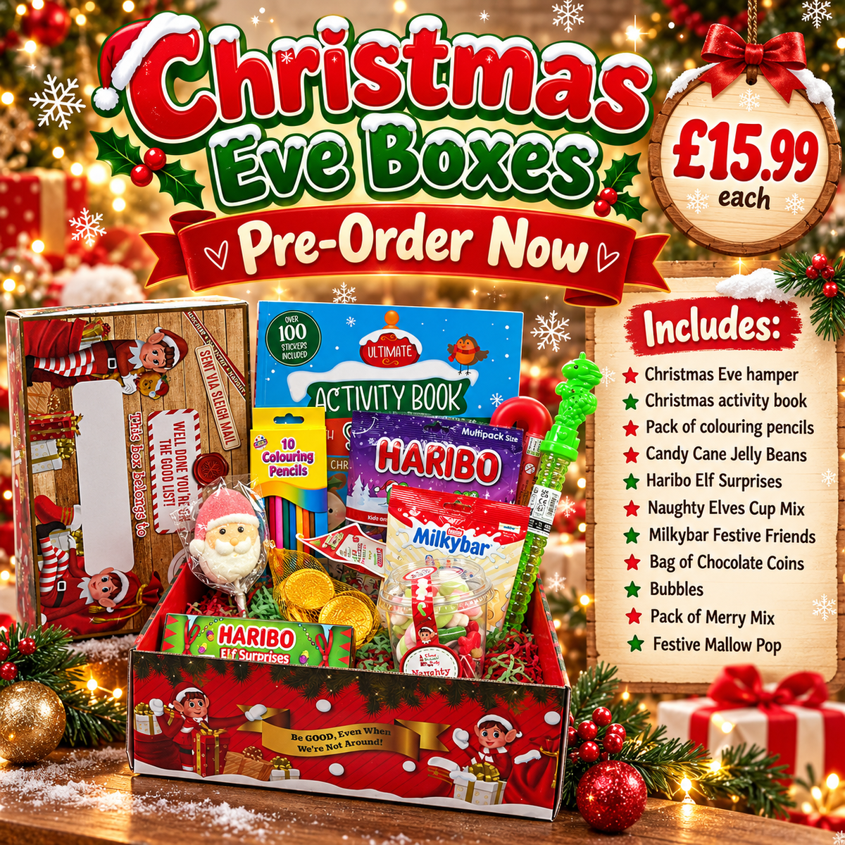 Christmas Eve Box Hamper – Festive Treats, Activities & Sweets