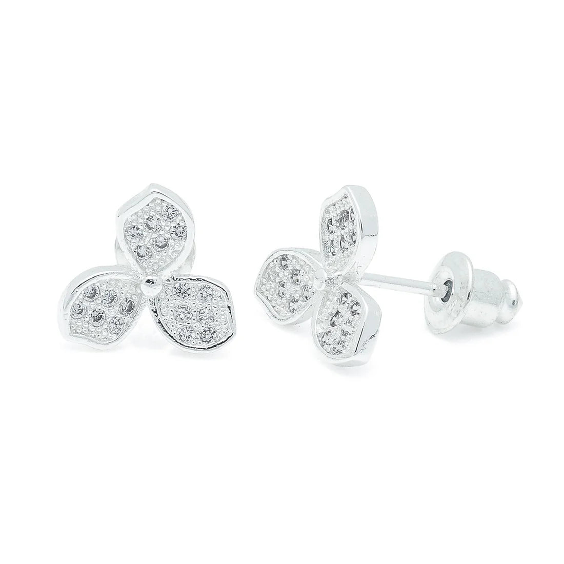 Lily silver studs