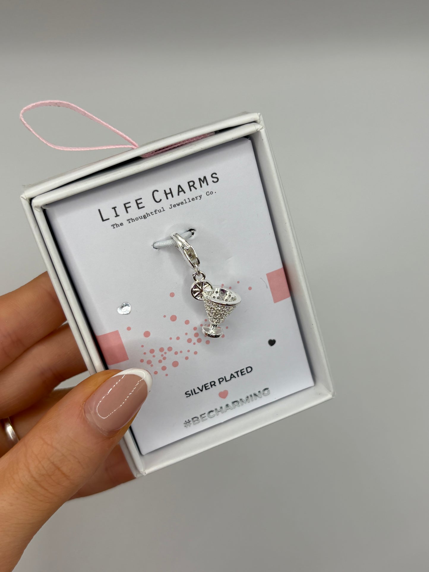 #BeCharming Cocktail glass charm