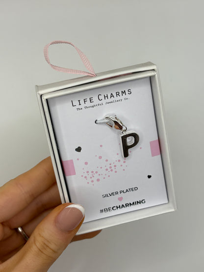 #BeCharming Life Charm Letter P