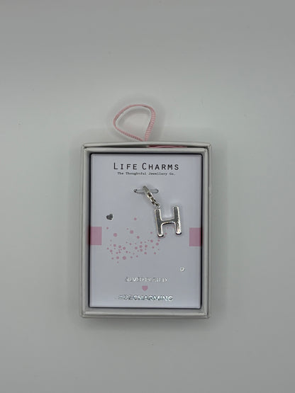 #BeCharming Life Charm Letter H