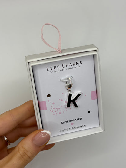 #BeCharming Life Charm Letter K