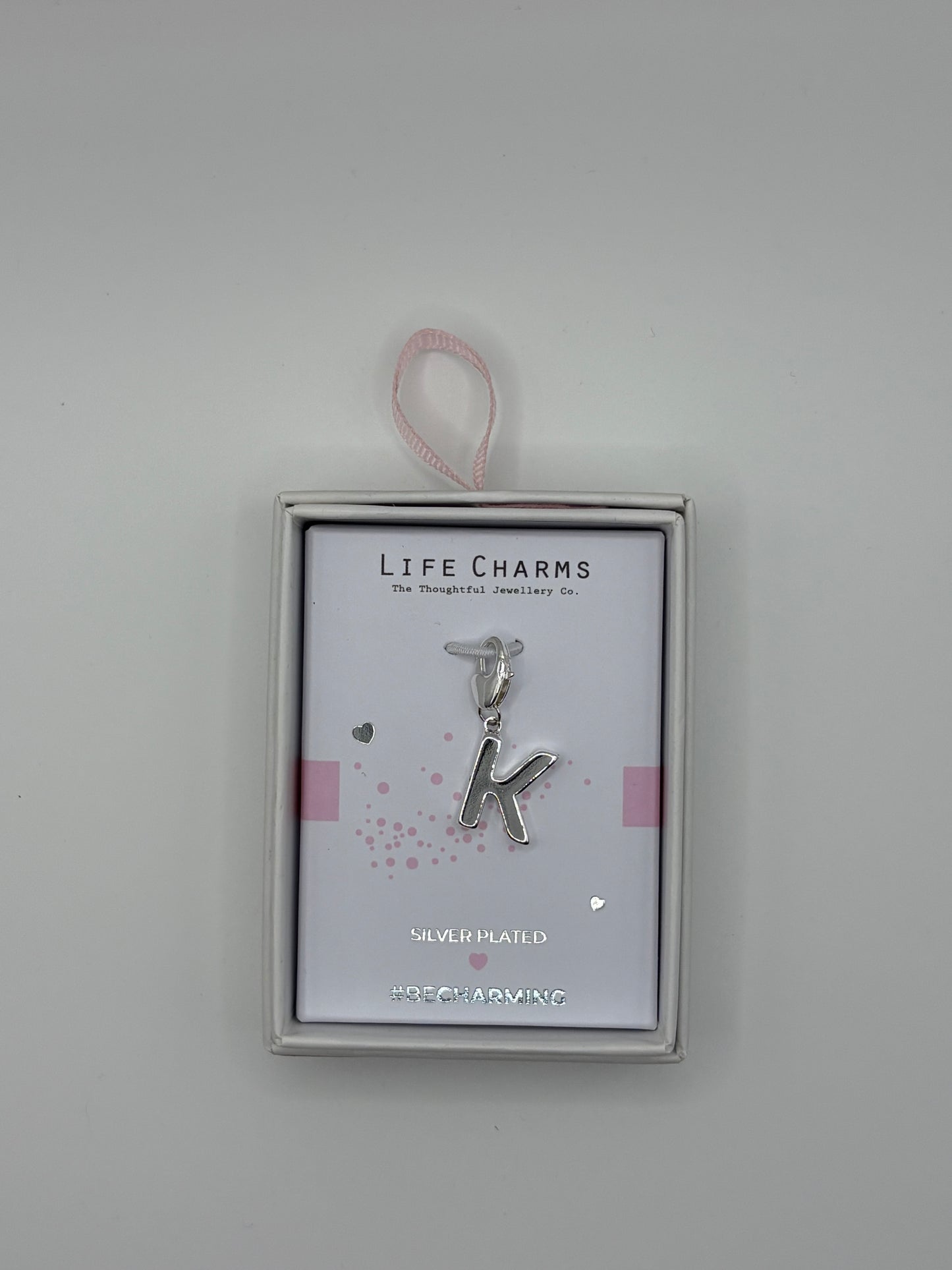 #BeCharming Life Charm Letter K