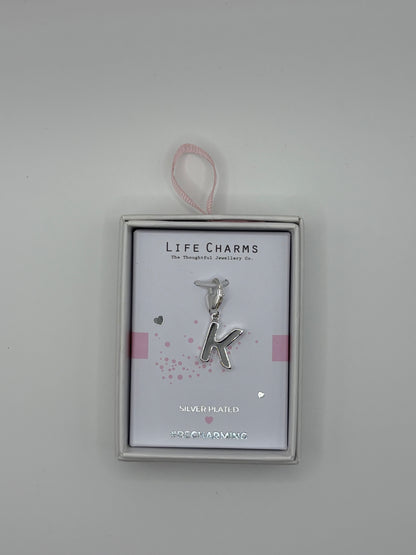 #BeCharming Life Charm Letter K