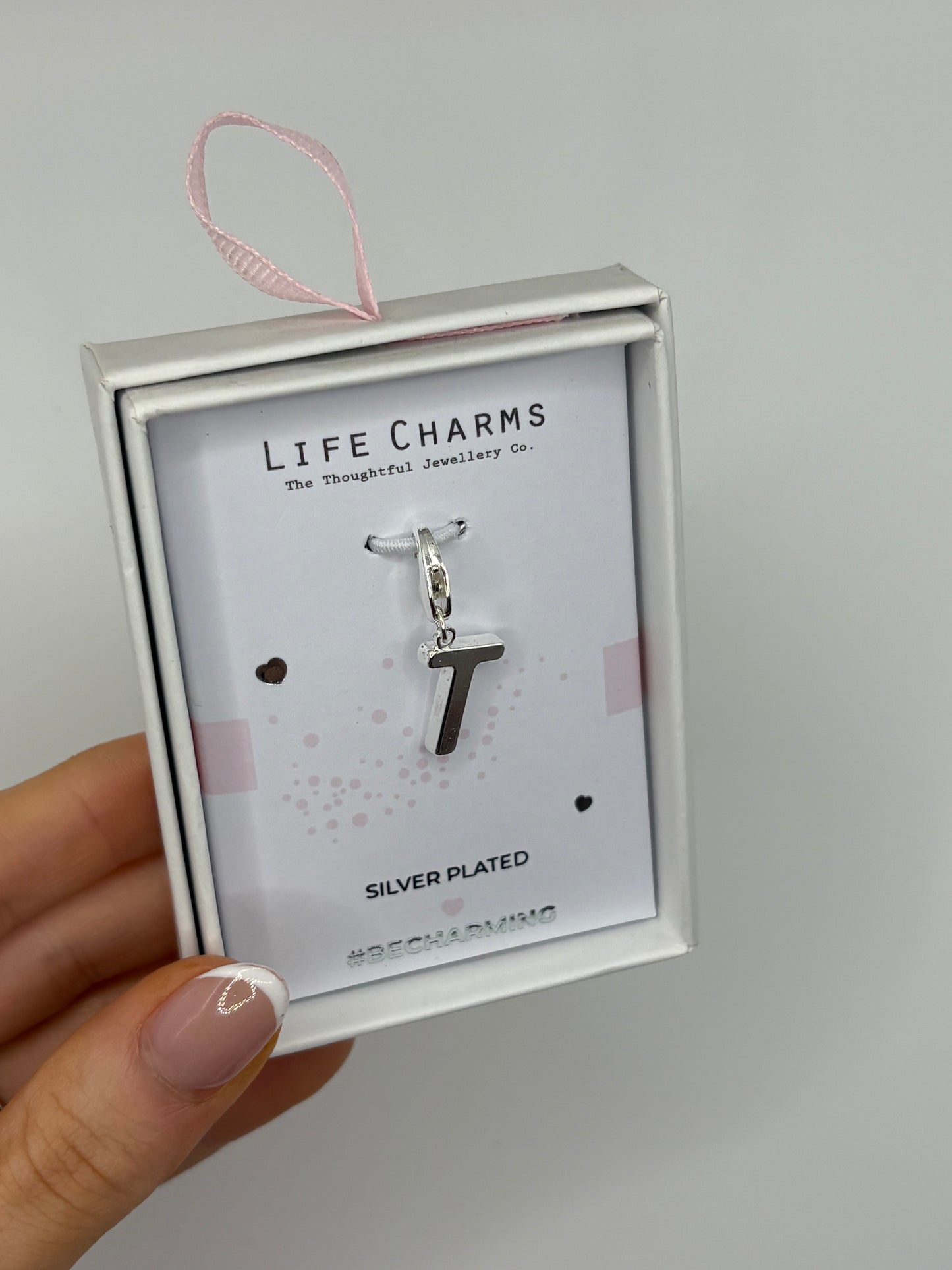 #BeCharming Life Charm Letter T