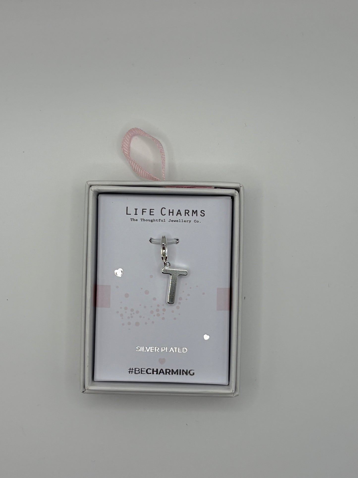 #BeCharming Life Charm Letter T