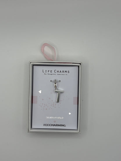 #BeCharming Life Charm Letter T