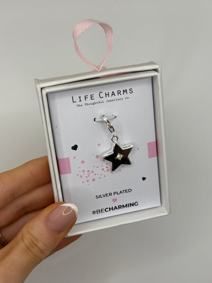 #BeCharming Double sided star charm