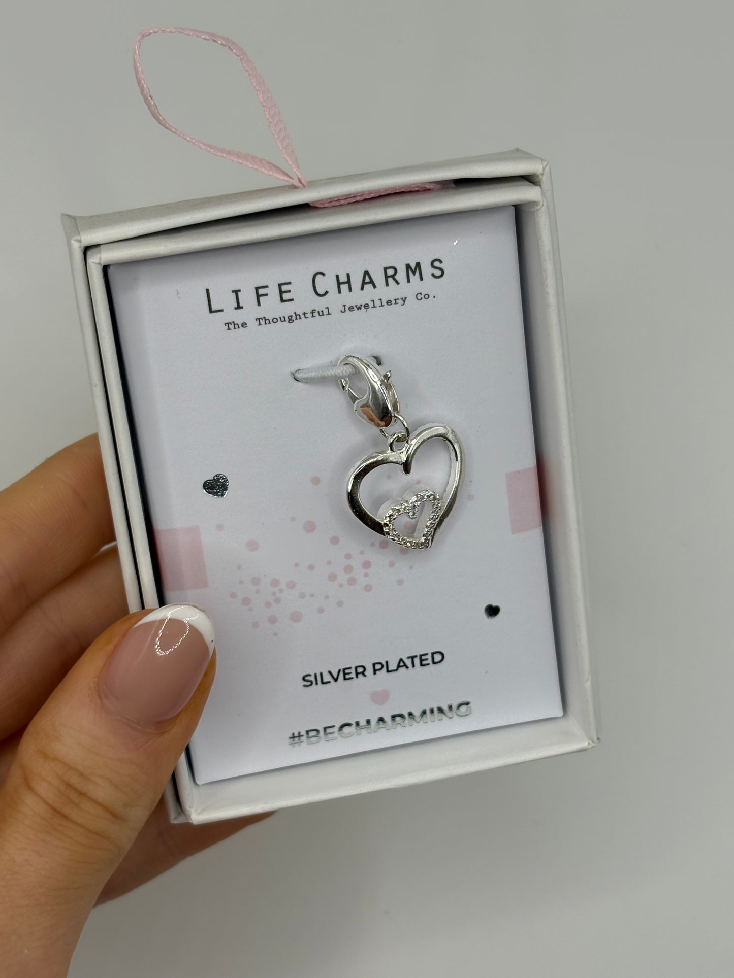#BeCharming Double hearts charm
