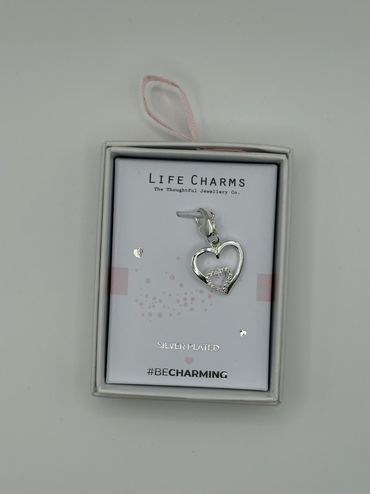 #BeCharming Double hearts charm