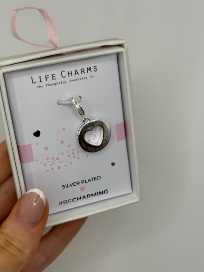 #BeCharming Life Charm Circle Heart Charm