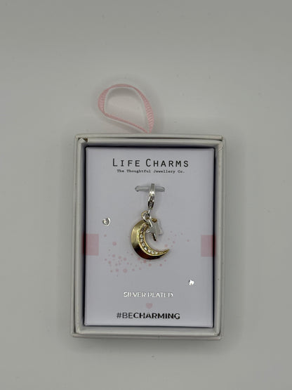 #BeCharming Life Charm Moon and Star
