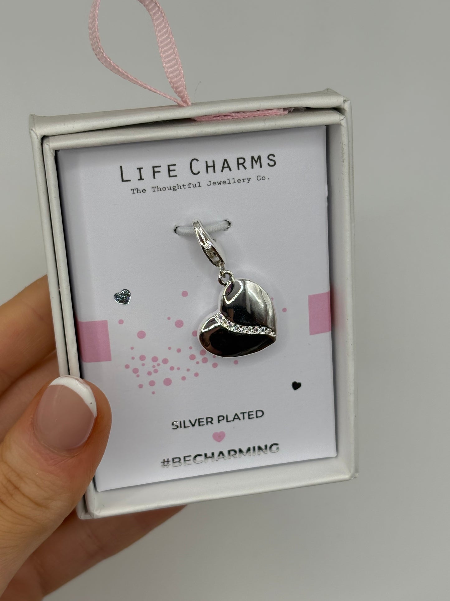 #BeCharming Double sided heart charm