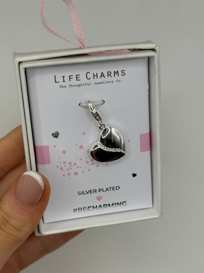 #BeCharming Double sided heart charm