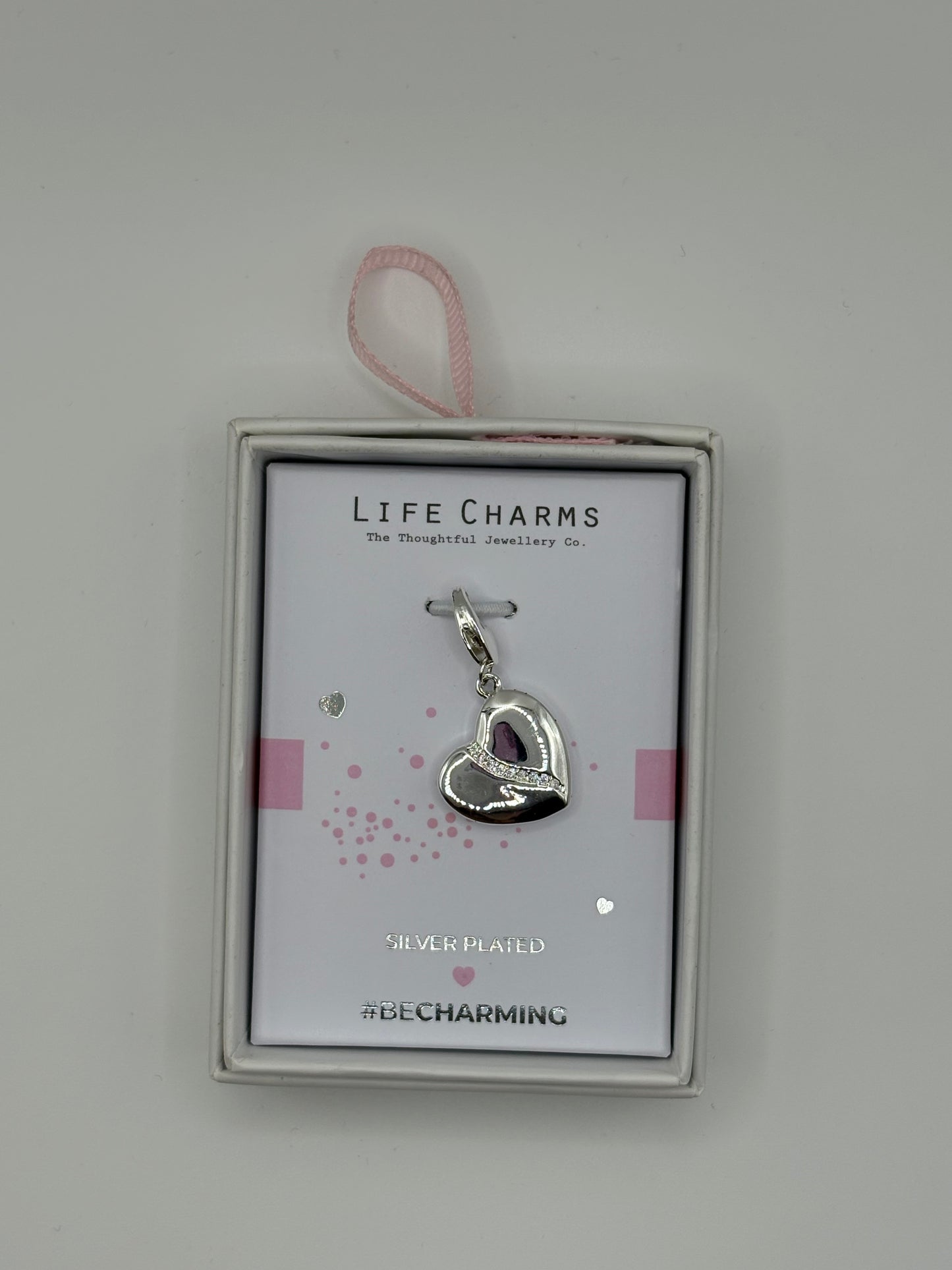 #BeCharming Double sided heart charm