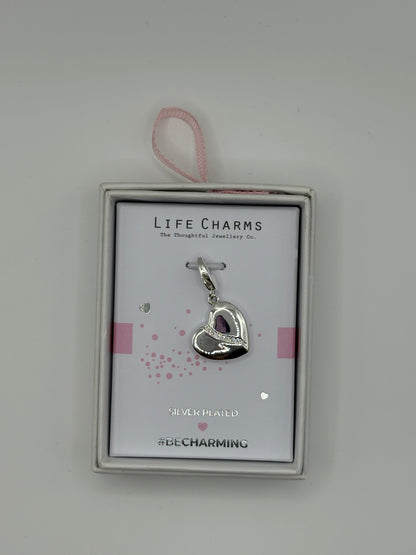#BeCharming Double sided heart charm