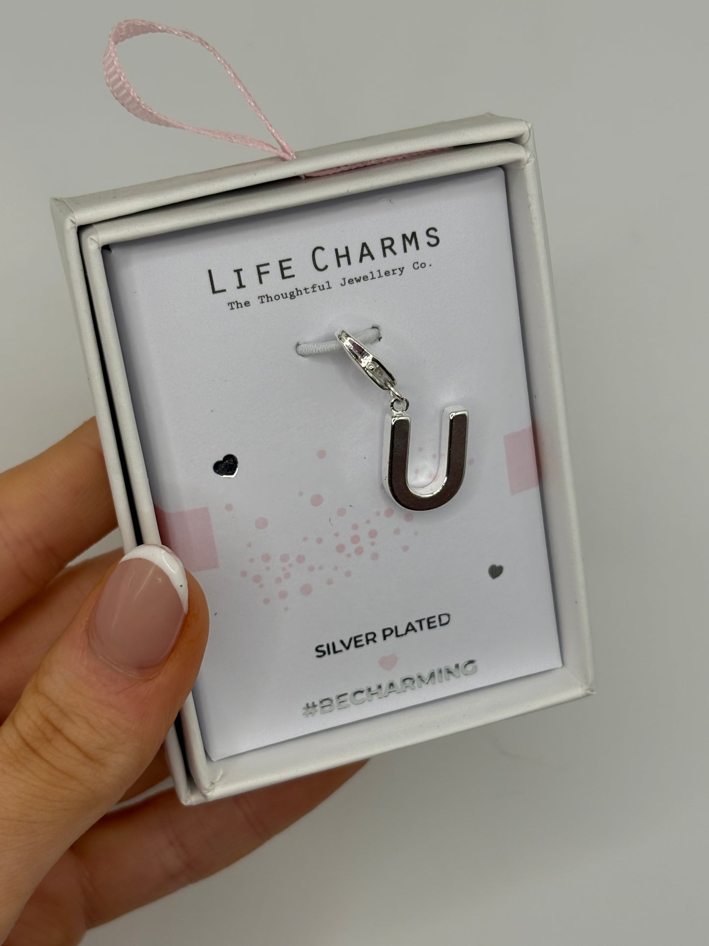 #BeCharming Life Charm Letter U