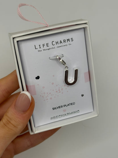 #BeCharming Life Charm Letter U