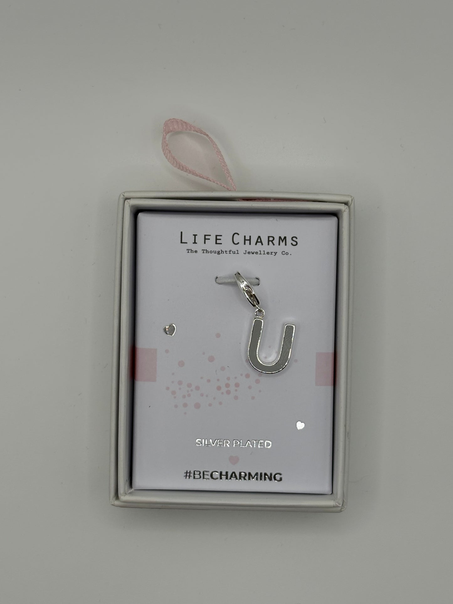 #BeCharming Life Charm Letter U