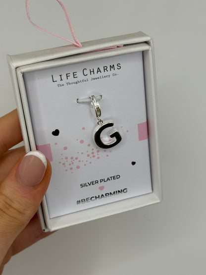 #BeCharming Life Charm Letter G