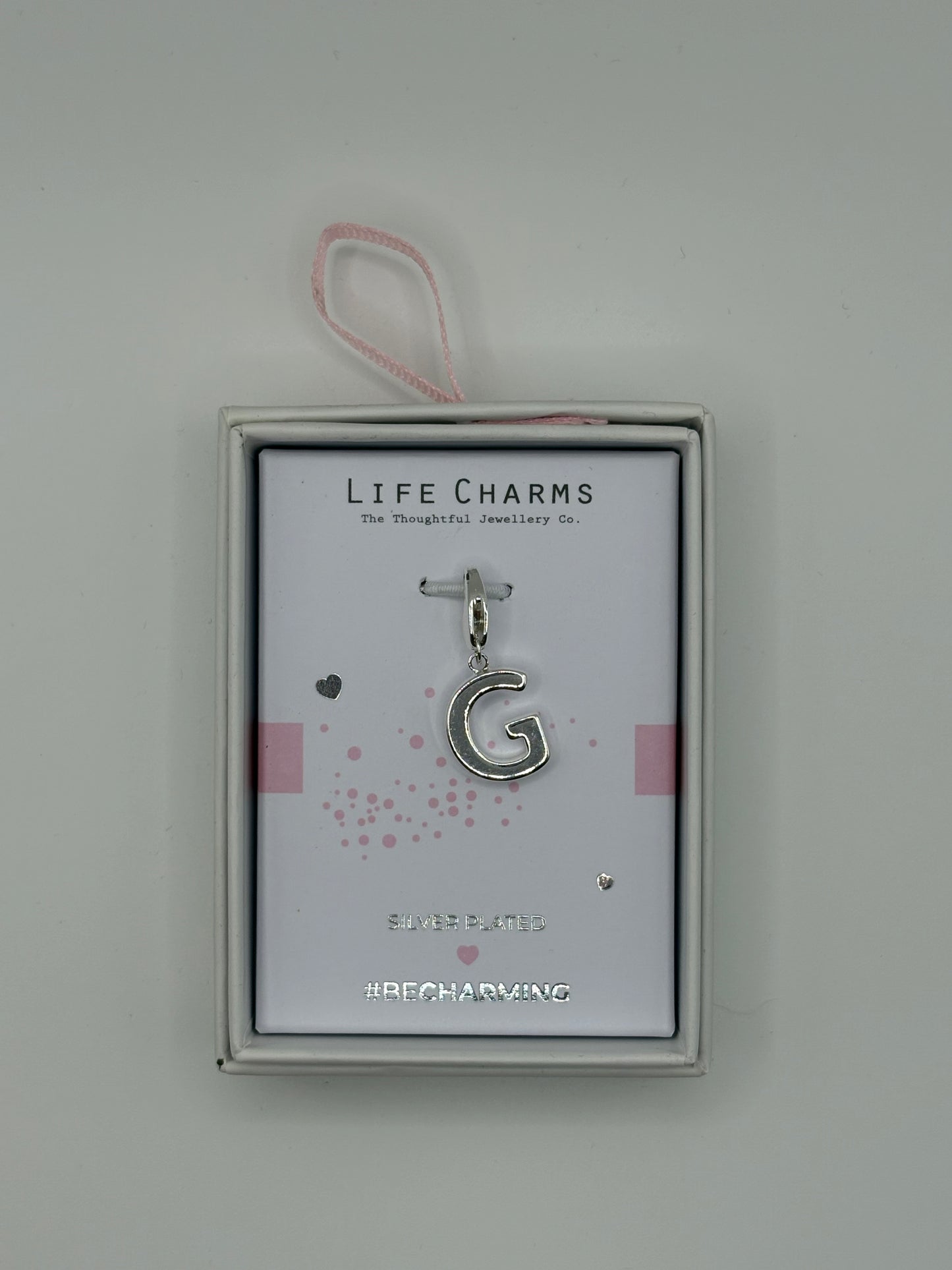 #BeCharming Life Charm Letter G