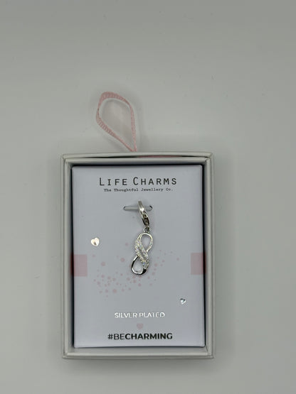 #BeCharming Infinity charm with stones