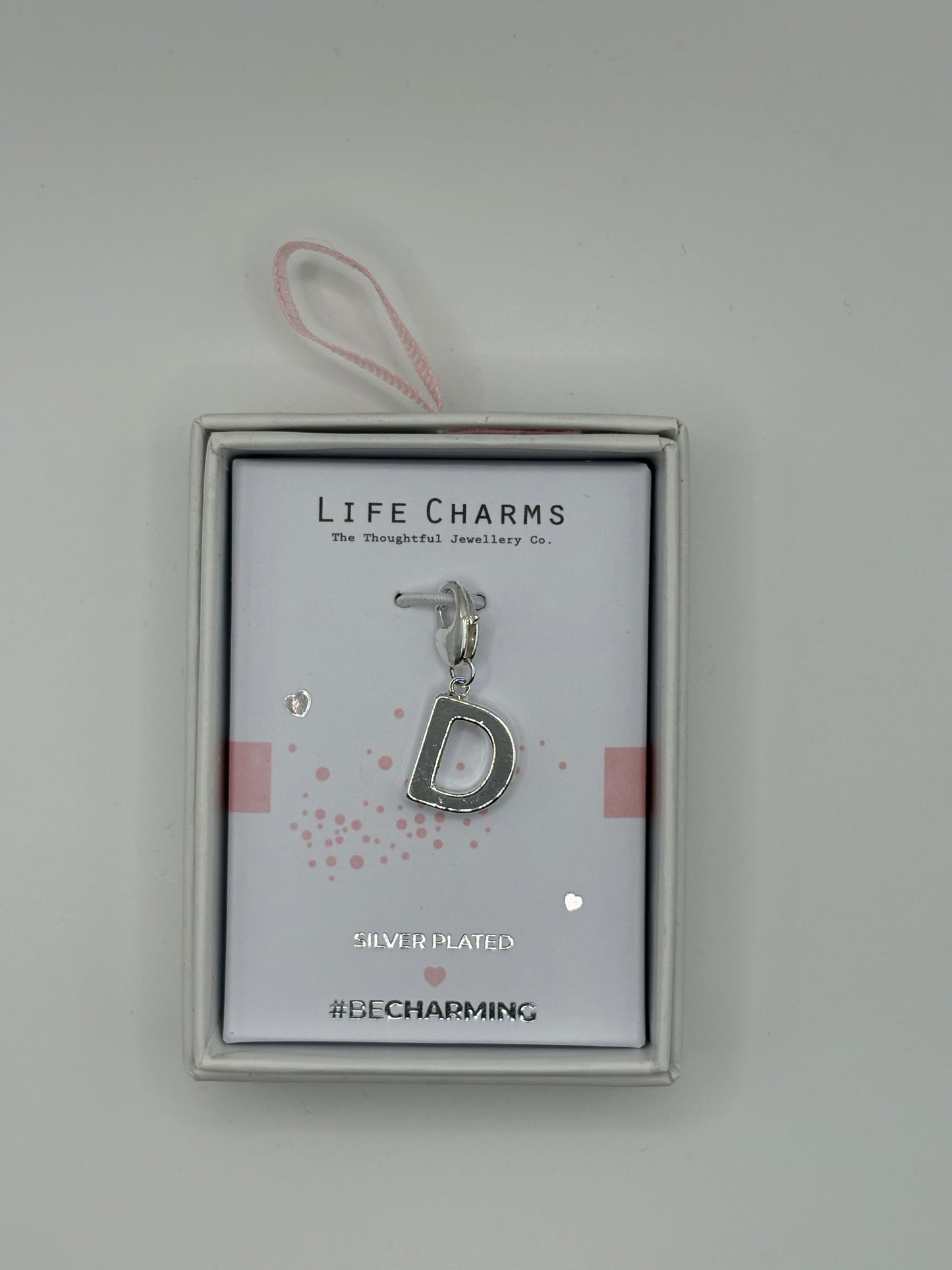 #BeCharming Life Charm Letter D
