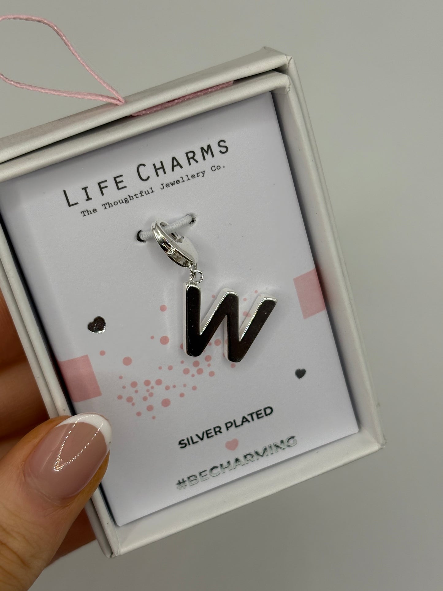 #BeCharming Life Charm Letter W
