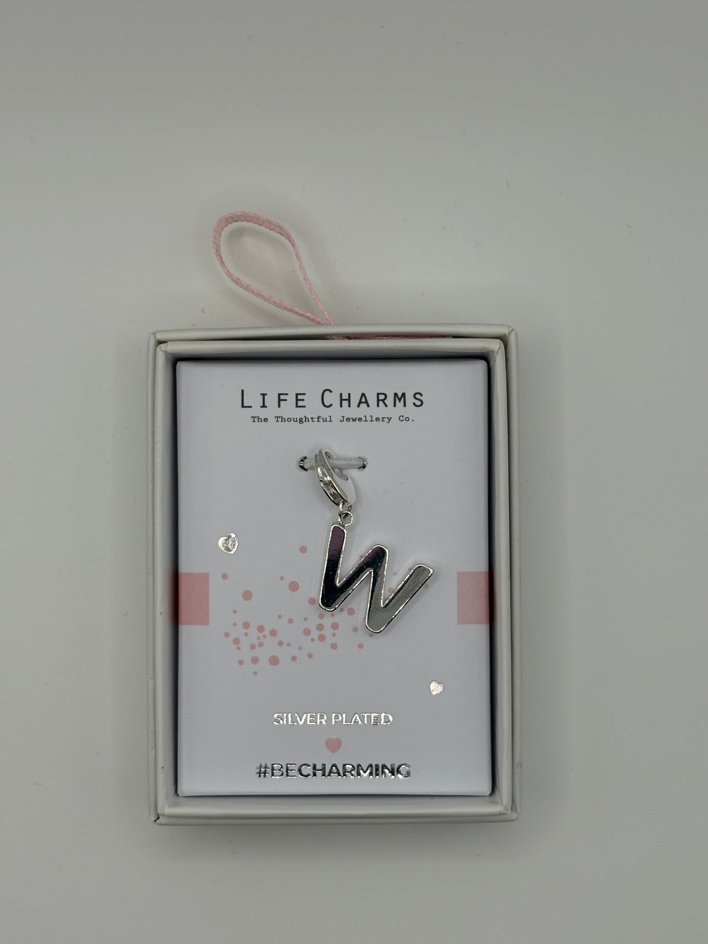 #BeCharming Life Charm Letter W