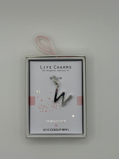 #BeCharming Life Charm Letter W
