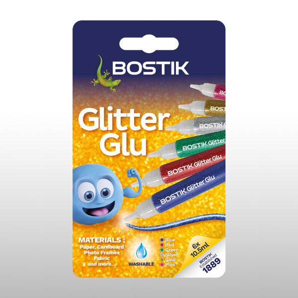 Glitter Glue Pens 6 Assorted Colours