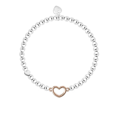 SWEET 16 ROSE GOLD HEART BRACELET