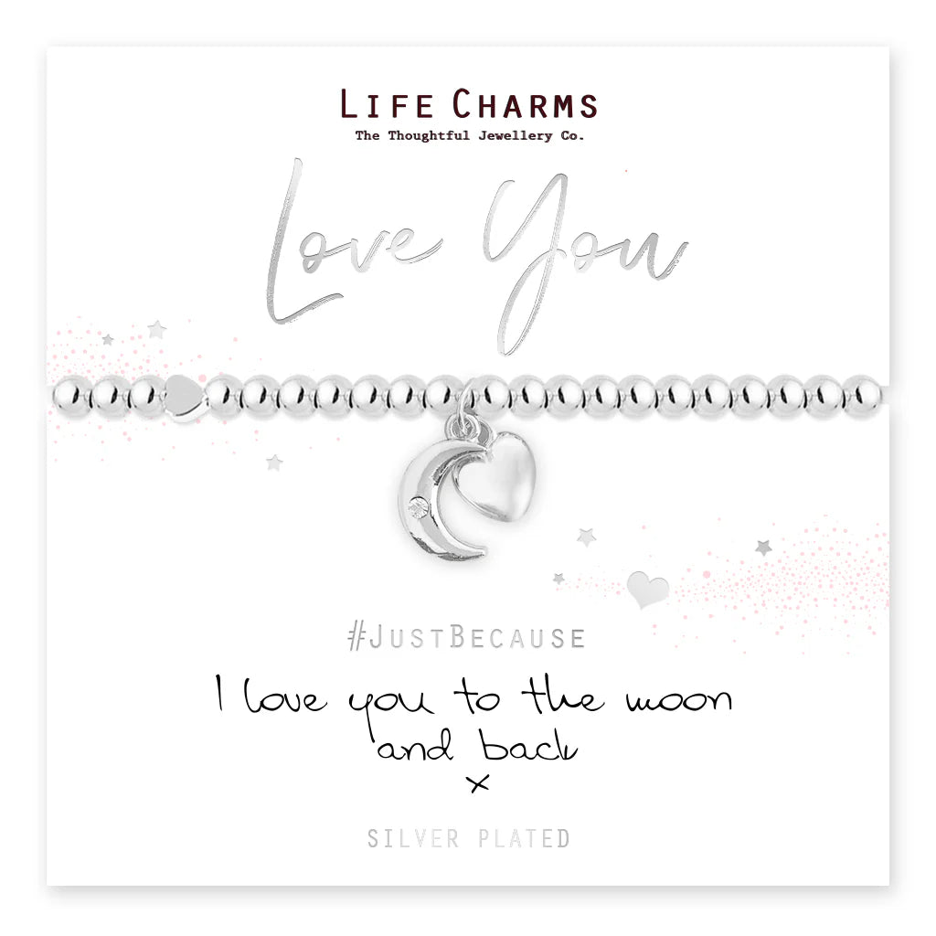I LOVE YOU TO THE MOON AND BACK BRACELET