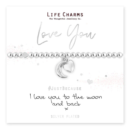 I LOVE YOU TO THE MOON AND BACK BRACELET