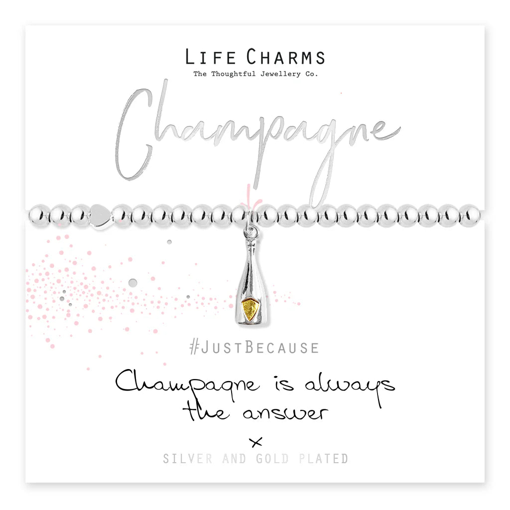 CHAMPAGNE IS ALWAYS THE ANSWER BRACELET