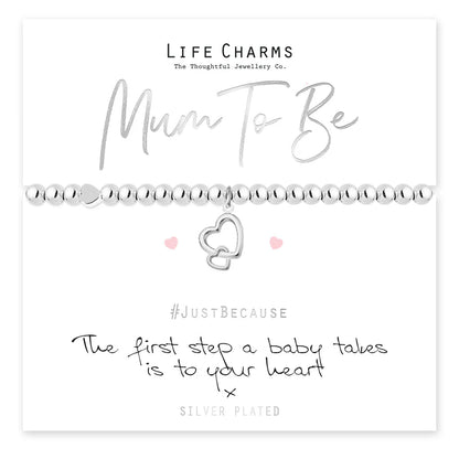 MUM TO BE HEART CHARM BRACELET