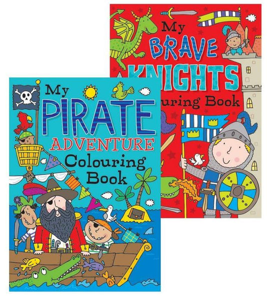 PIRATES & KNIGHTS COLOURING BOOK