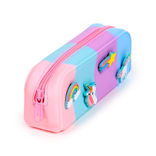 Unicorn Magic Charms Silicone Pencil Case