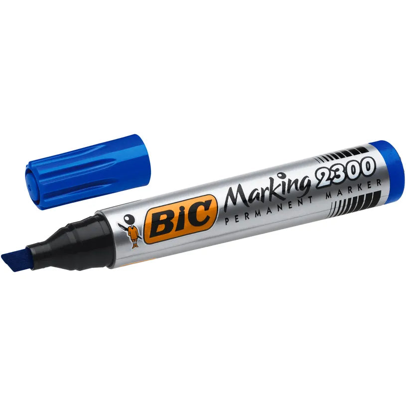 Bic Perm Chisel Tip Blue Marker