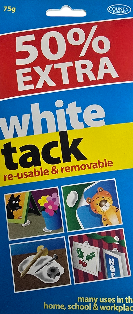 White Tack 75g (50% Extra)