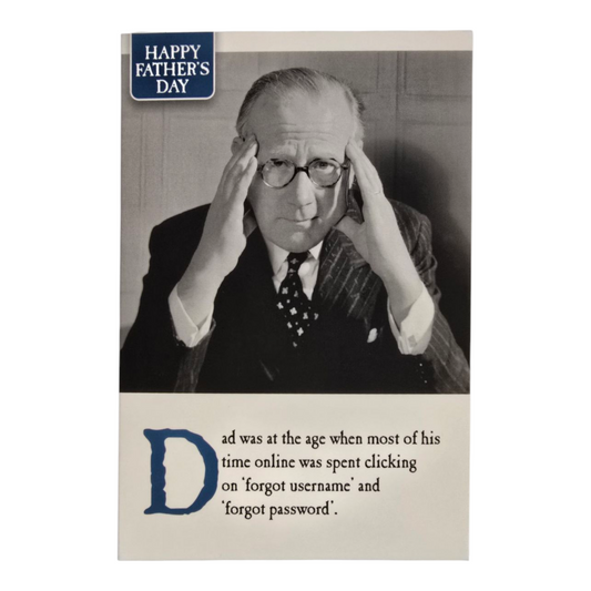 Dad was at the age when most of his time online was spent clicking on "forgot username" and "forgot password"