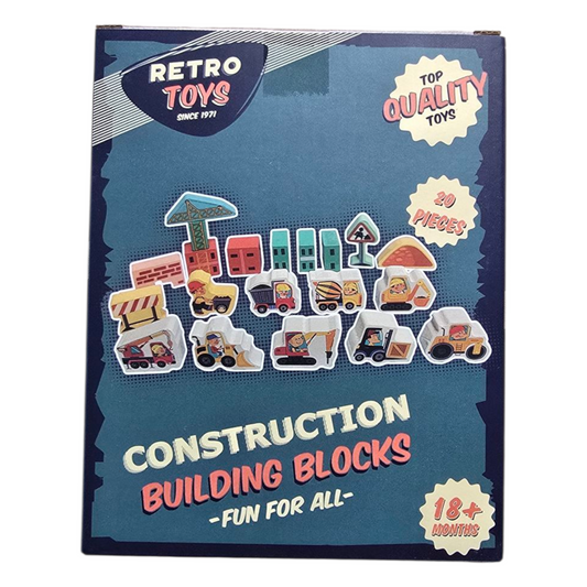 Retro Construction Building Blocks