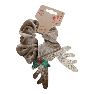 Hair Scruchie Velvet with Glitter Deco