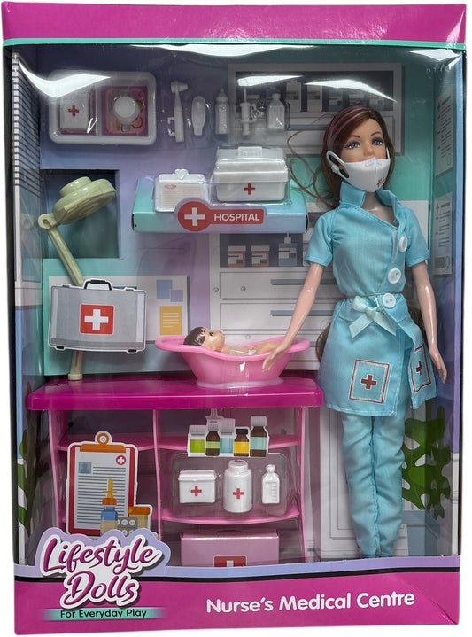 XXX_TY7979|Playset Doll Nurse Assorted
