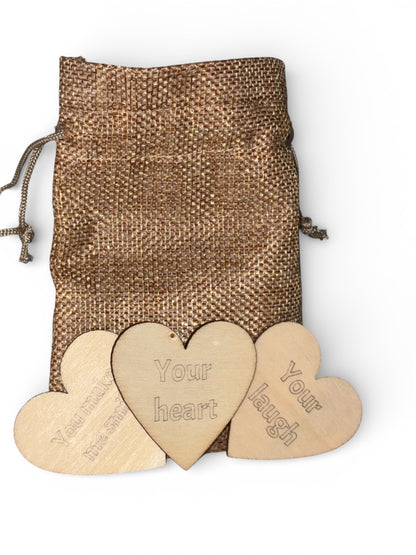 "10 things i love about you" Personalised Keepsake Bag