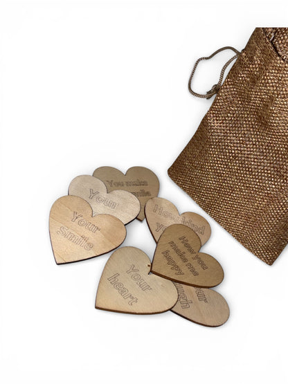 "10 things i love about you" Personalised Keepsake Bag