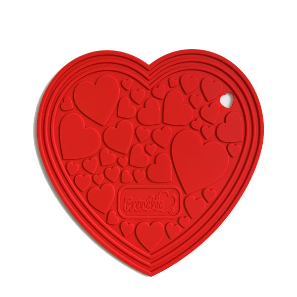 Heat Resistant Silicone Mat - Frenchic Heart Red